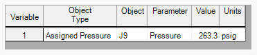 The GSC Variables tab of the Output window.